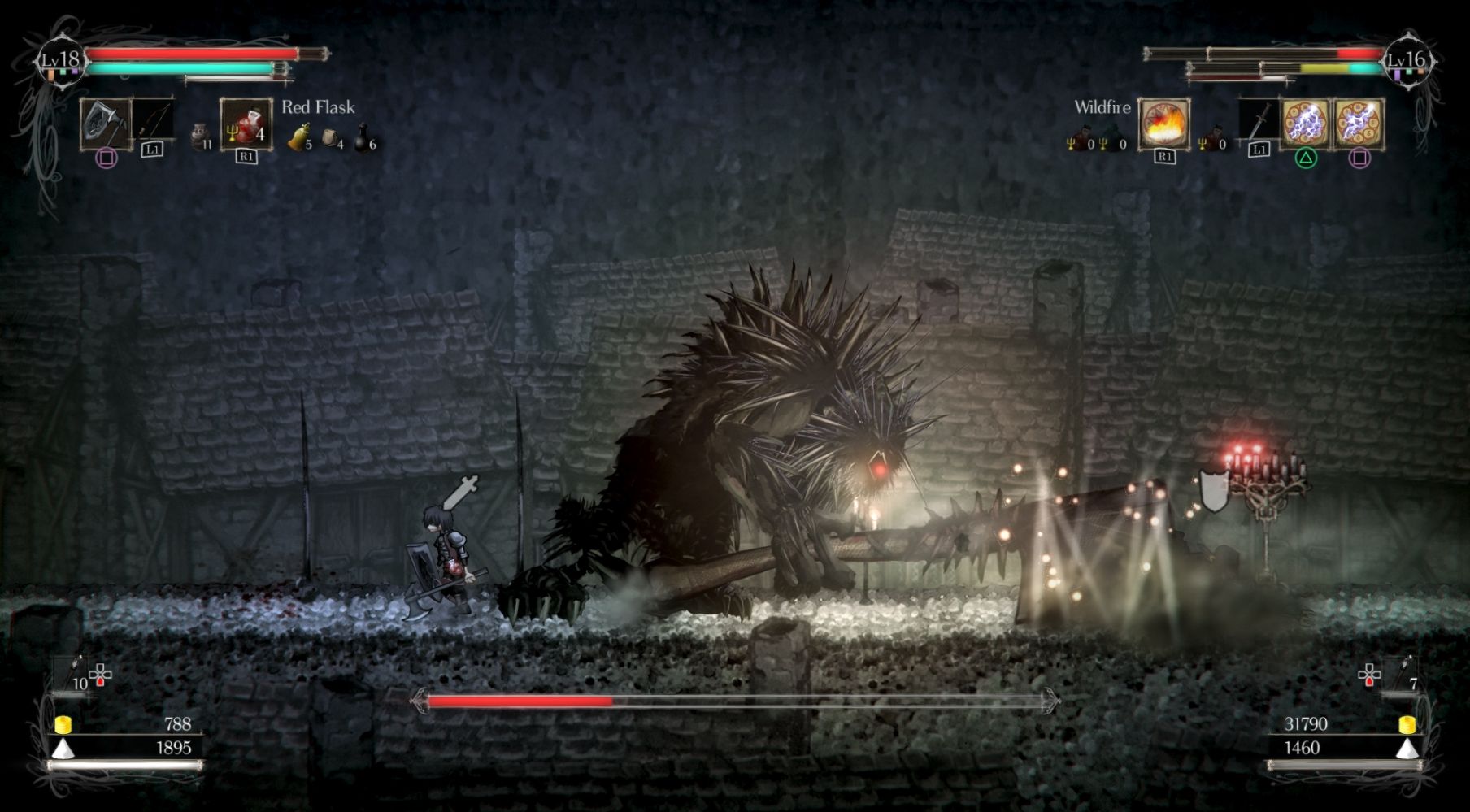 Геймплей Salt and Sanctuary