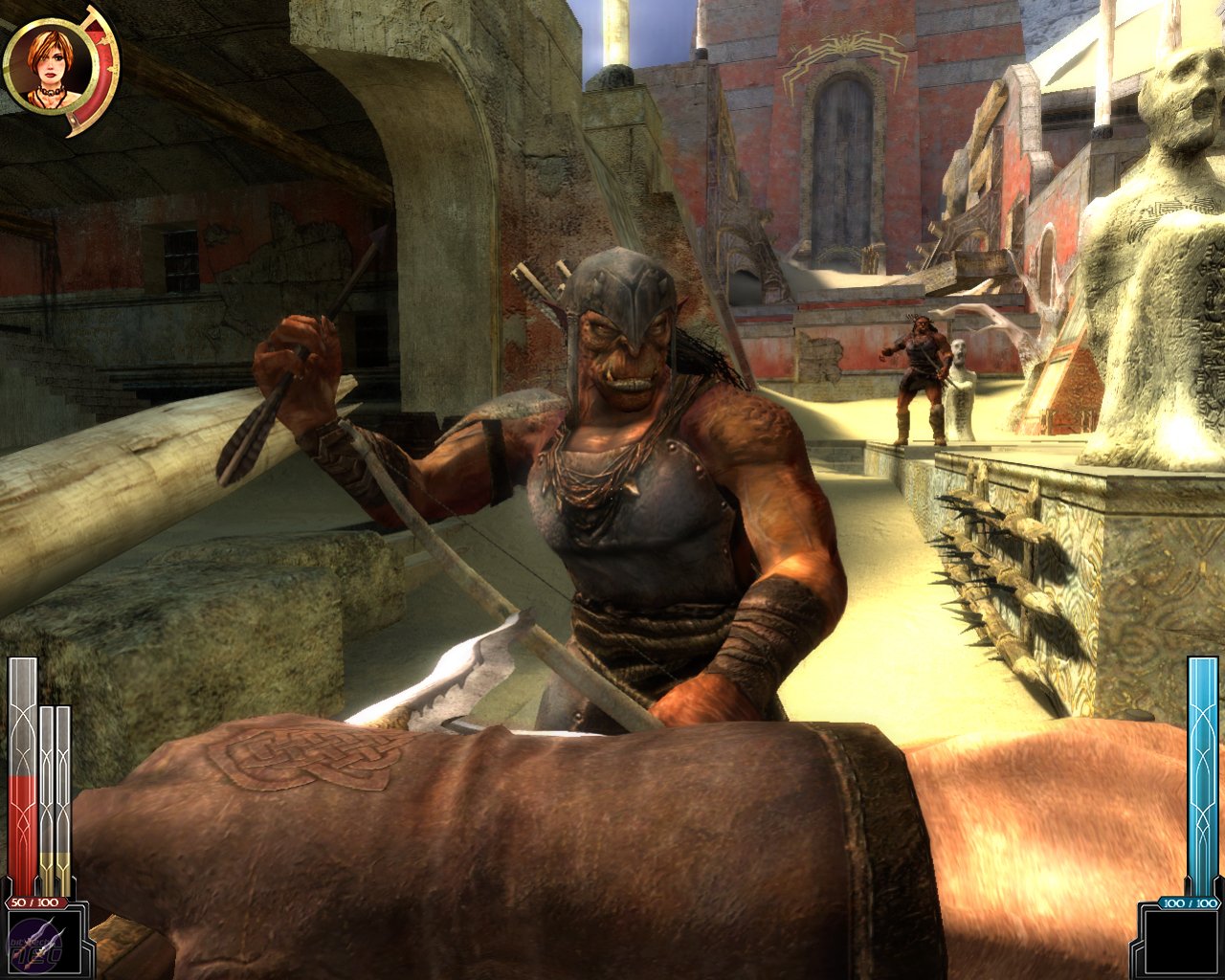 Ближний бой с орком в Dark Messiah of Might & Magic
