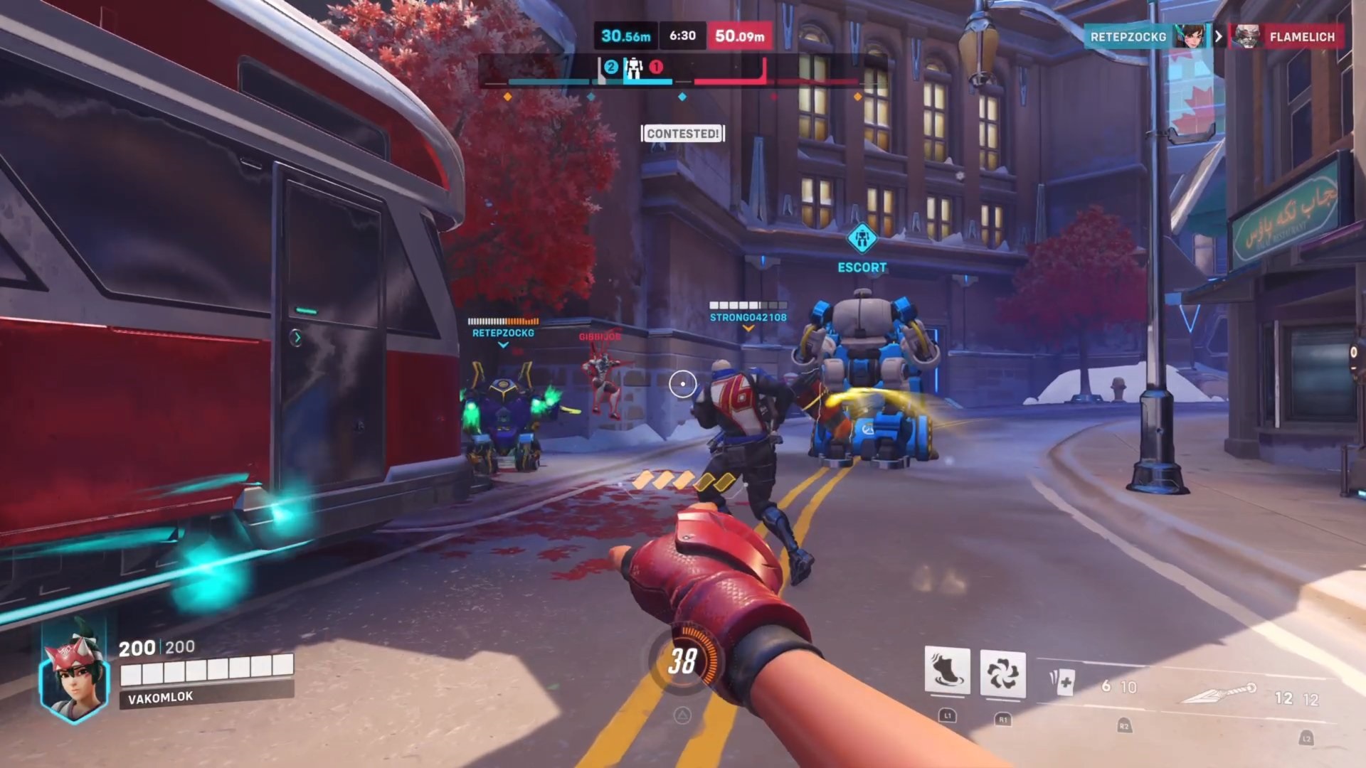 Геймплей Overwatch 2 — командное сражение и сопровождение груза