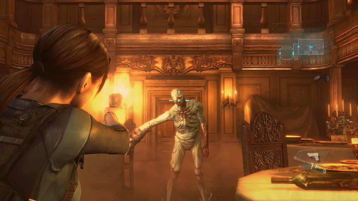 Джилл Валентайн исследует помещения корабля в Resident Evil: Revelations