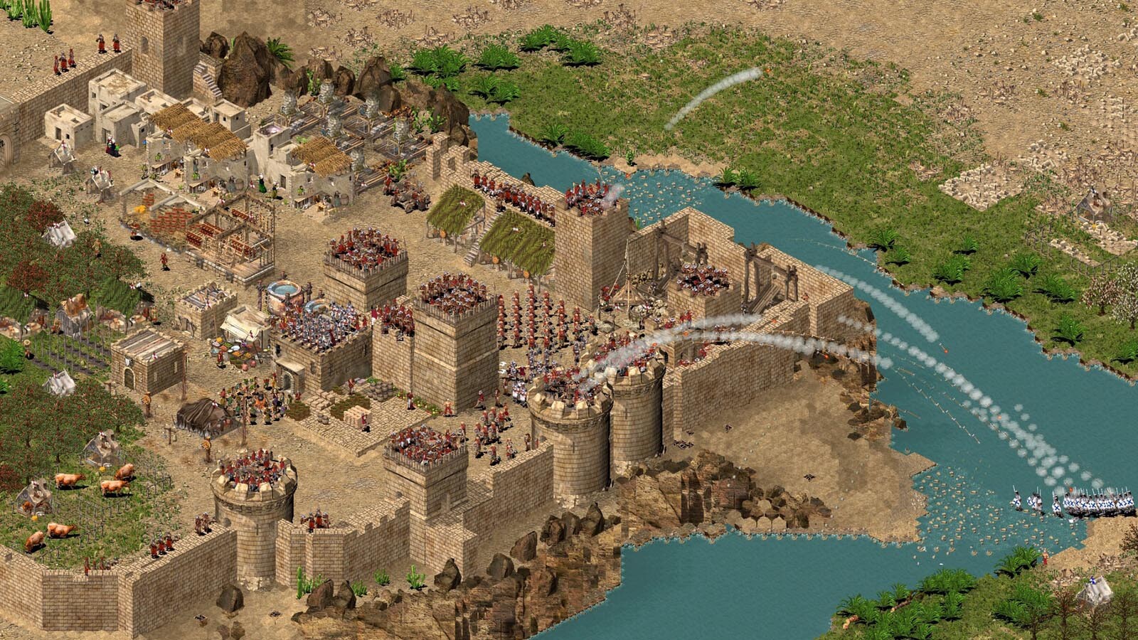 Игровой процесс Stronghold Crusader HD