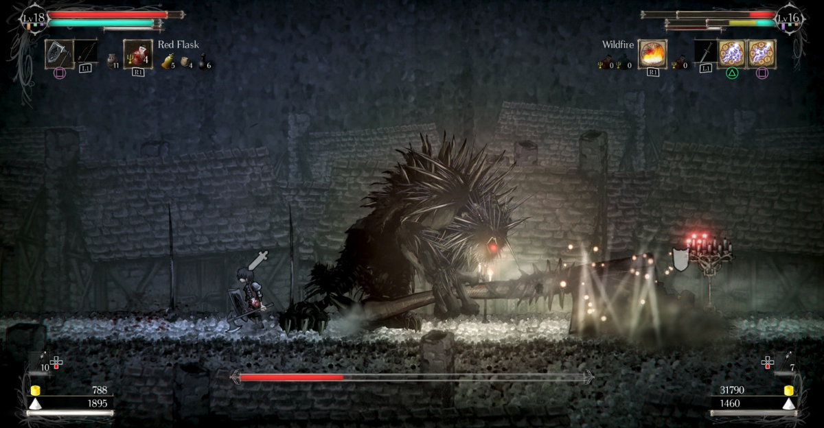 Совместное сражение с боссом в Salt and Sanctuary