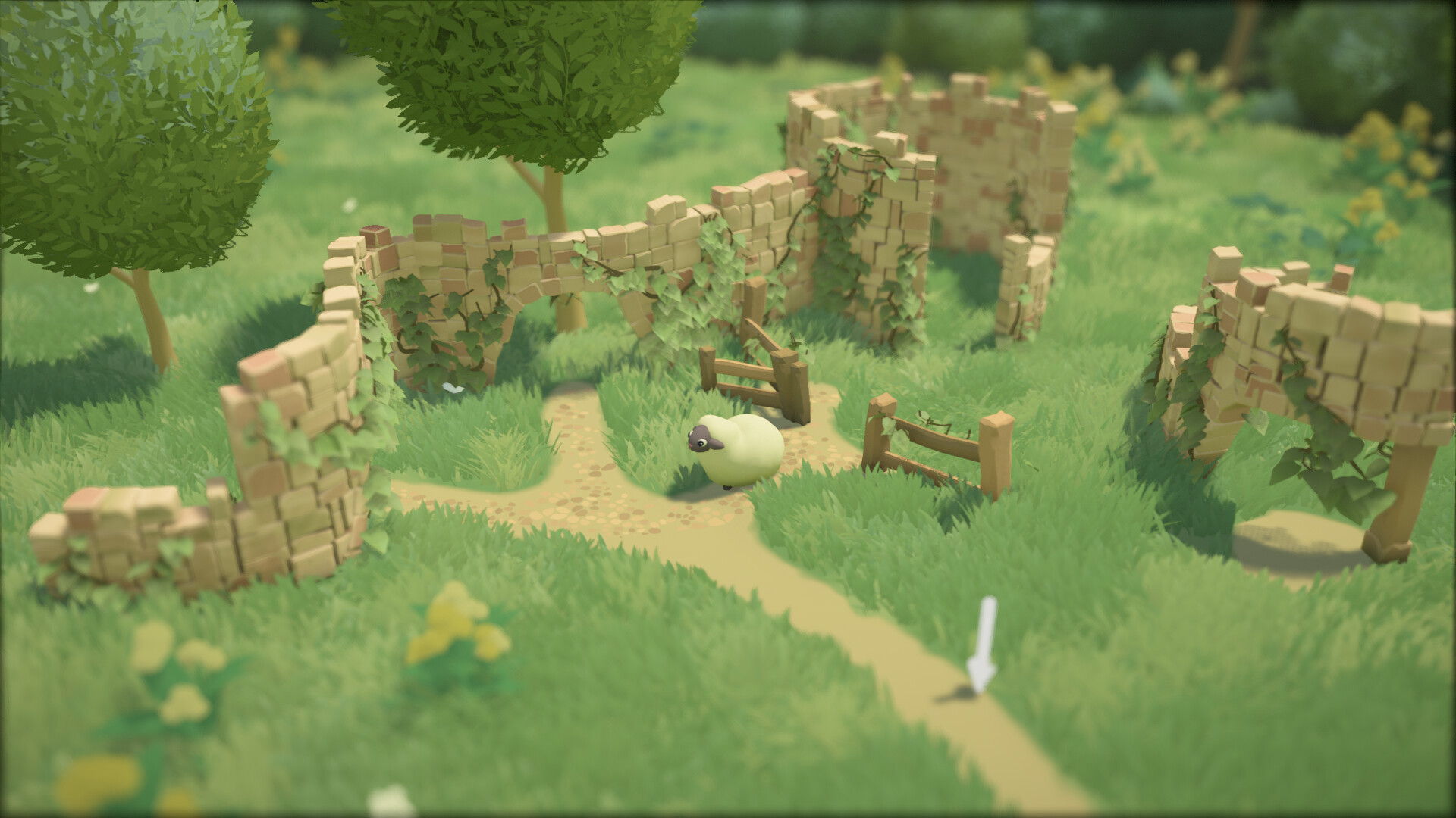 Игровой процесс Tiny Glade