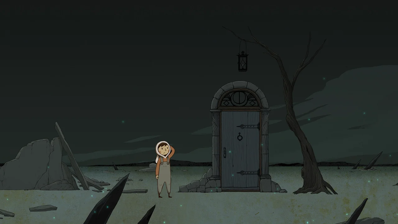 Геймплей LUNA The Shadow Dust: герой у входа в загадочную башню