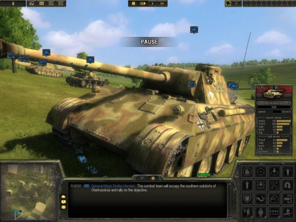 Управление немецкими танками в Theatre of War 2: Kursk 1943
