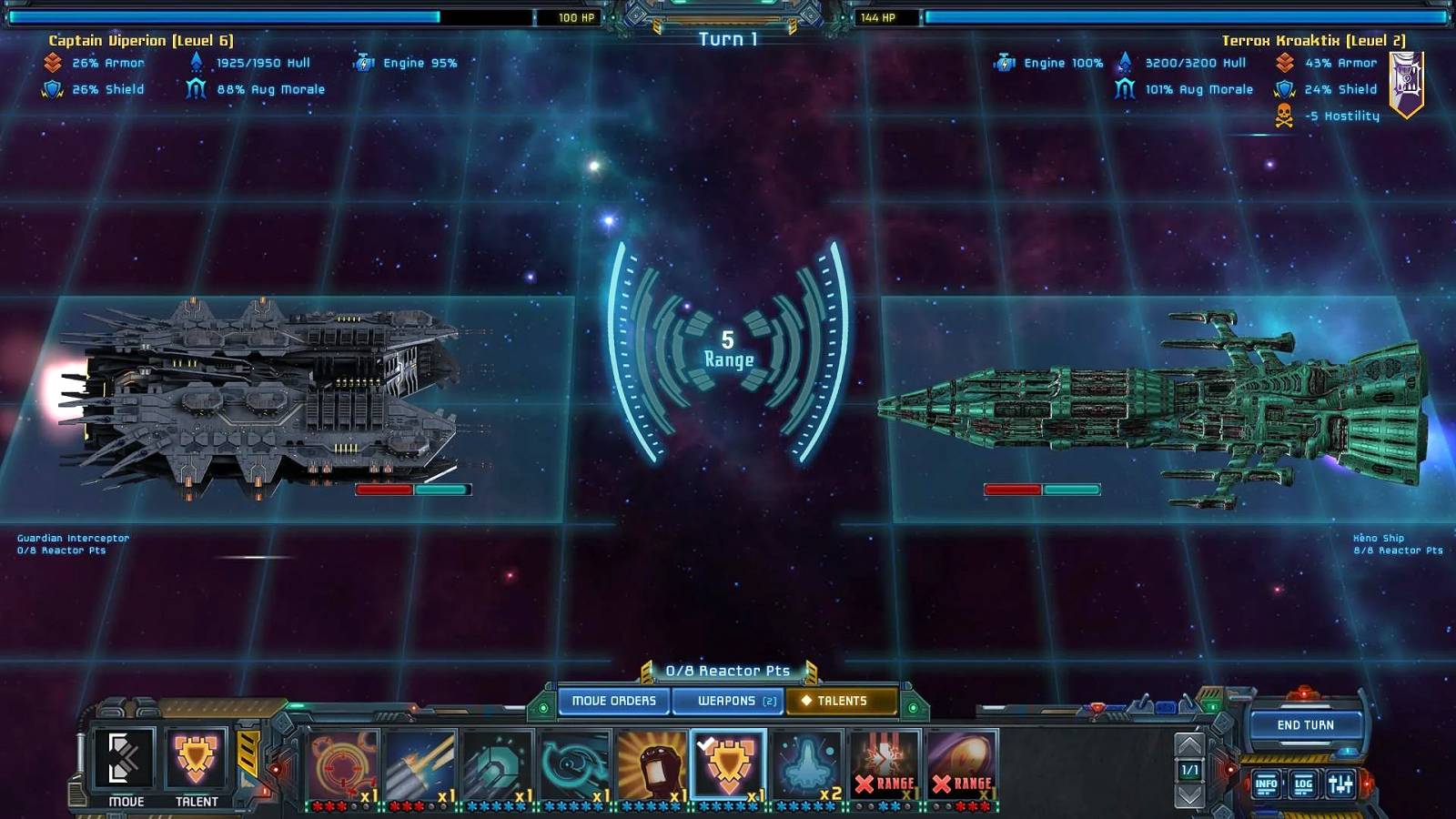 Космический бой в Star Traders: Frontiers