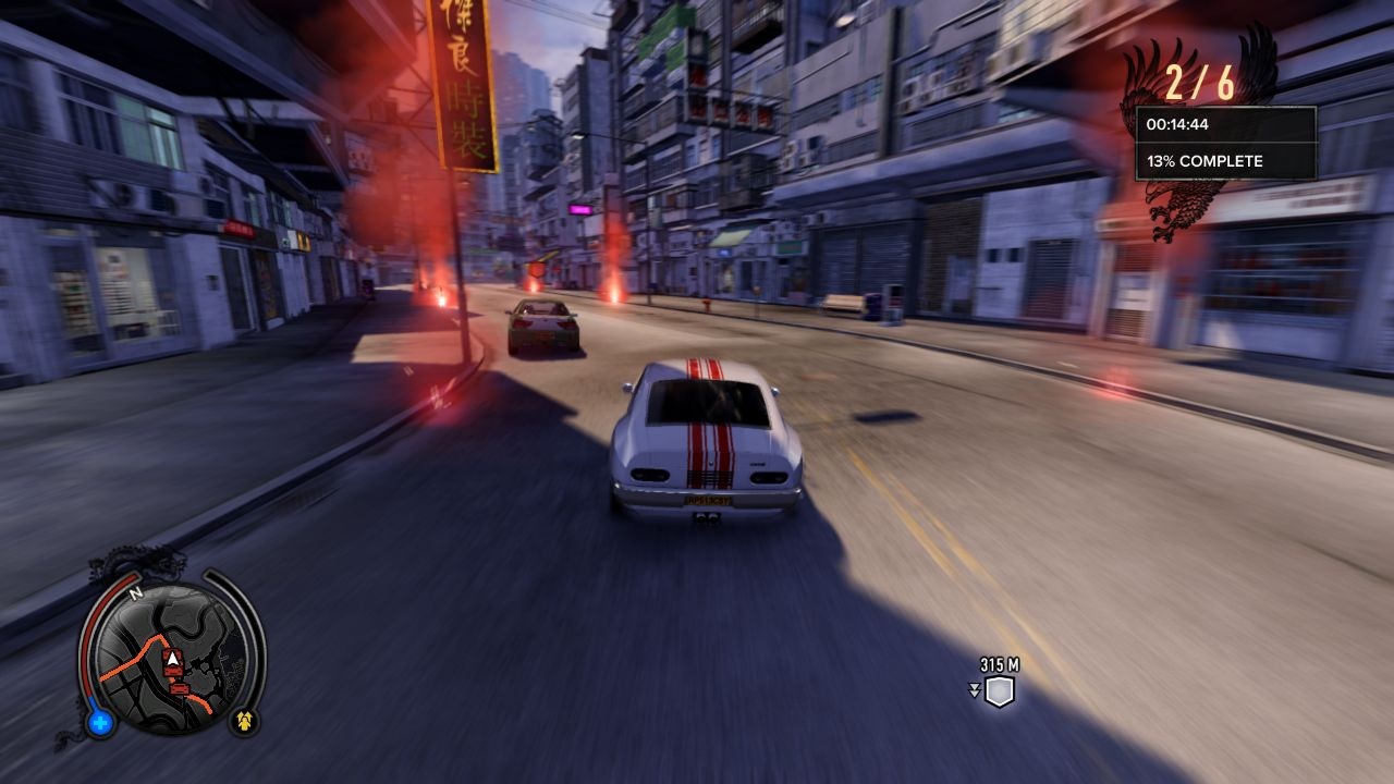 Геймплей Sleeping Dogs: уличная гонка в Гонконге