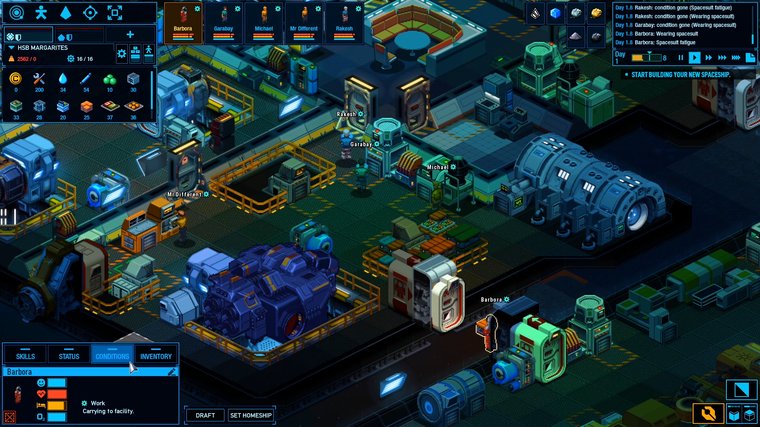 Игровой процесс Space Haven