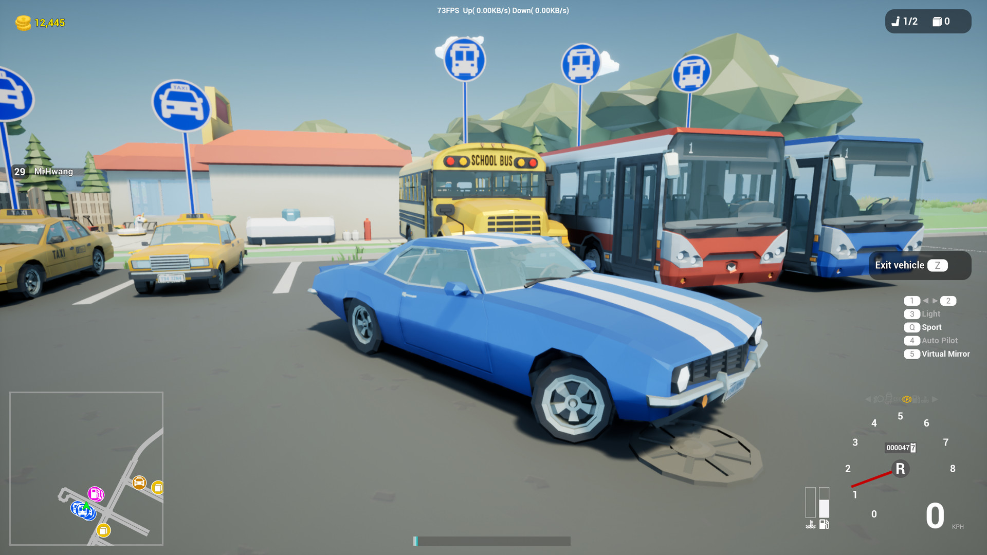 Геймплей Motor Town: Behind The Wheel: ночная поездка на грузовике