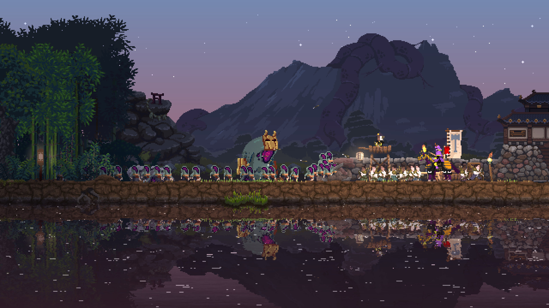 Оборона поселения в Kingdom Two Crowns