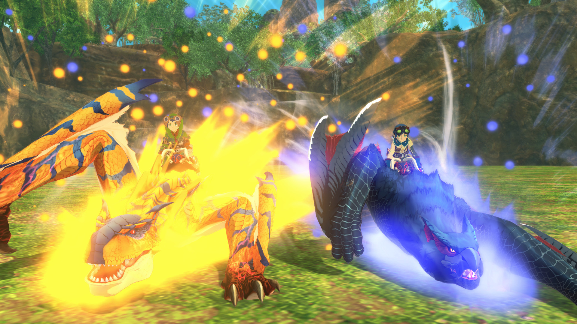 Атака монстров в Monster Hunter Stories 2: Wings of Ruin