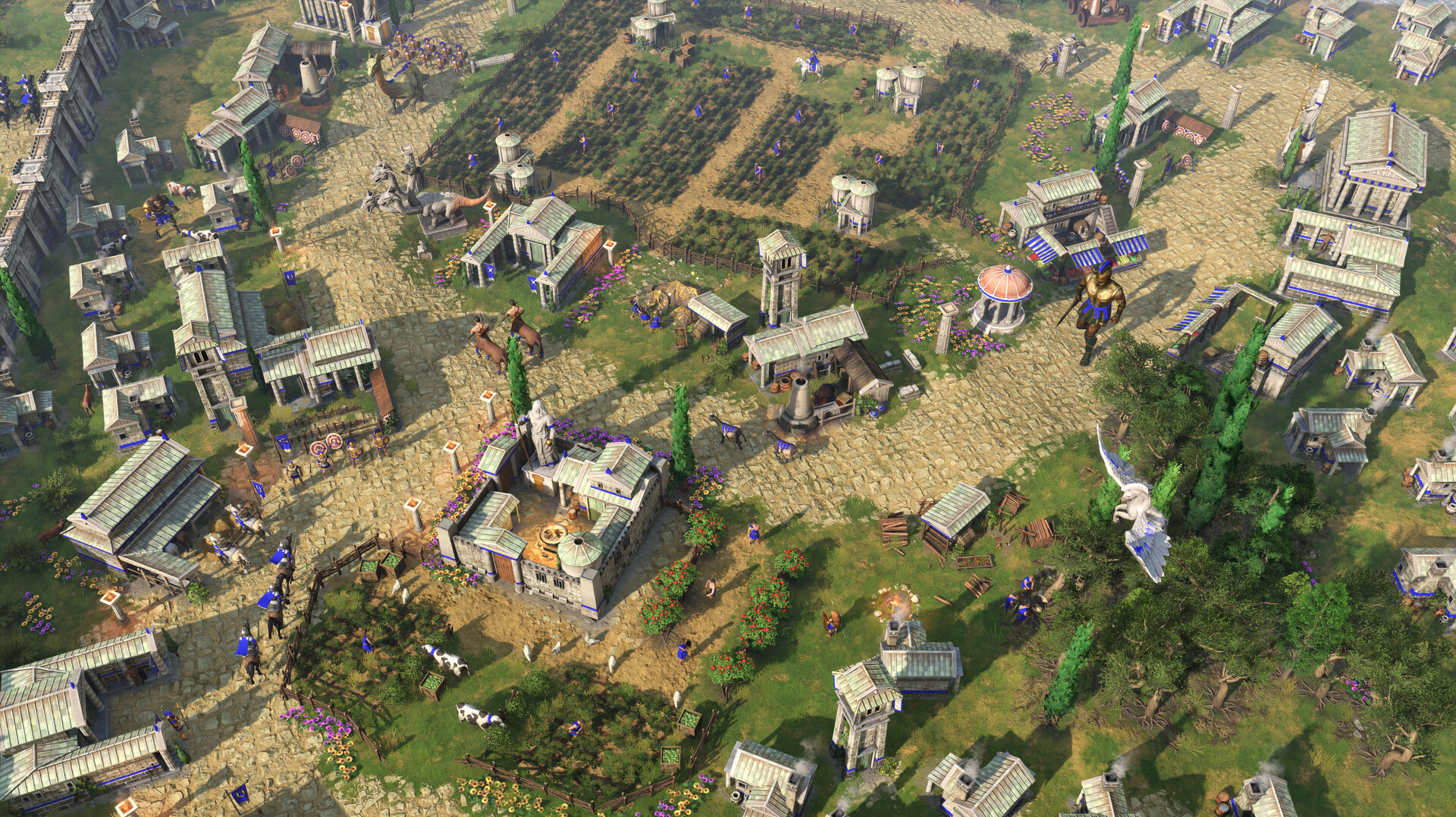 Поселение и войска в Age of Mythology: Retold