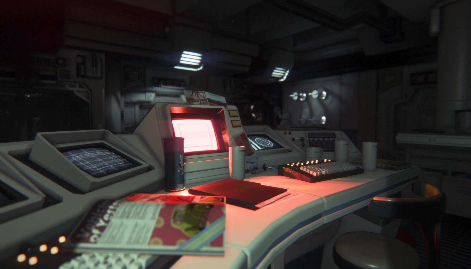 Работа с оборудованием станции в Alien: Isolation