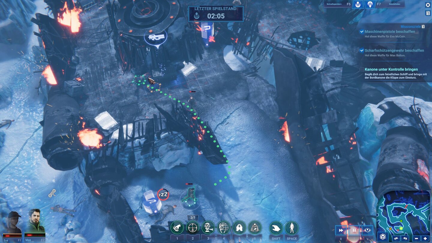 Игровой процесс Stargate: Timekeepers — отряд исследует заснеженную базу