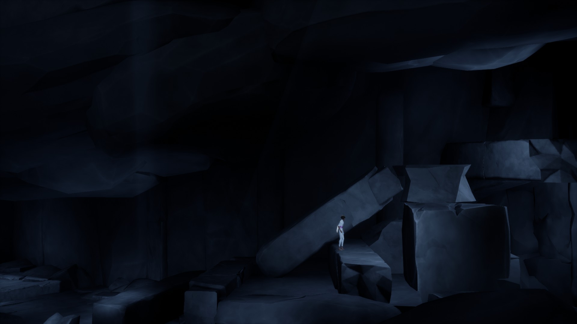 Игровой процесс Stela: героиня исследует каменные руины