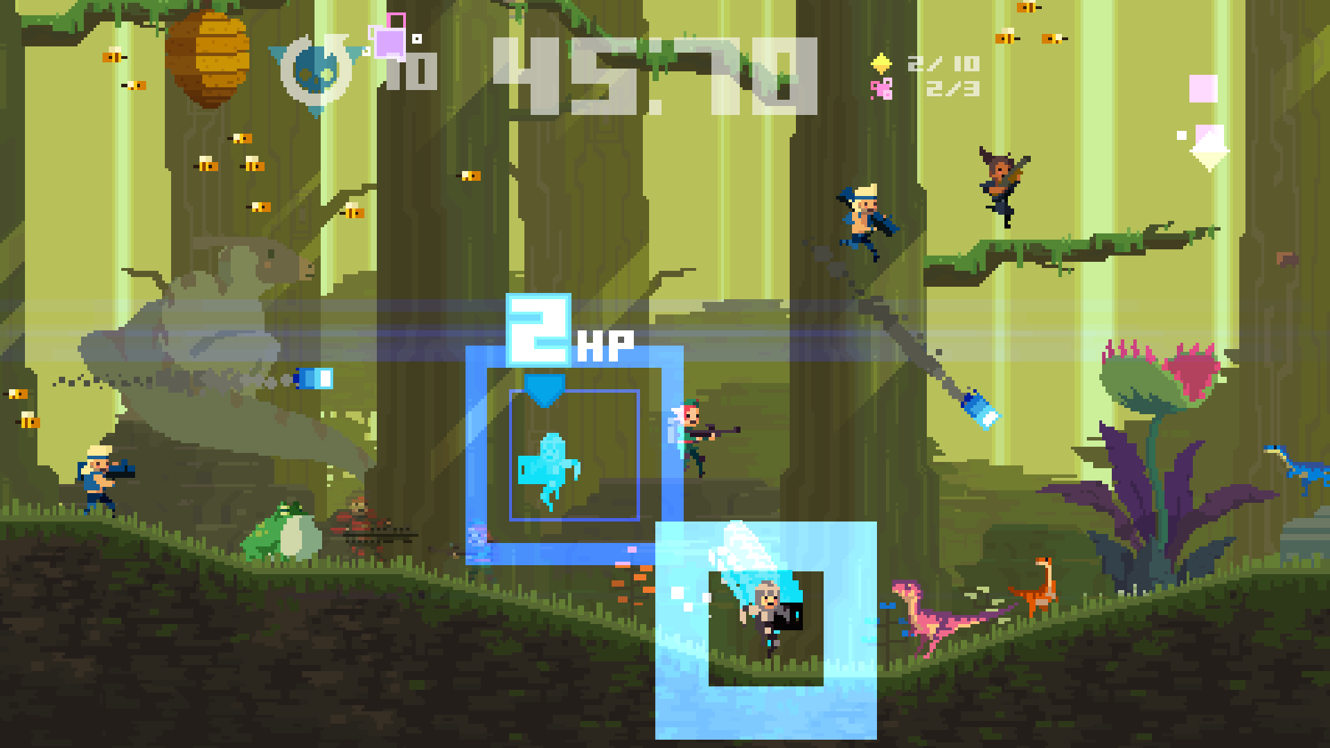 Несколько героев сражаются одновременно в Super Time Force Ultra
