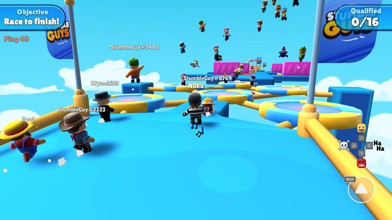 Геймплей Stumble Guys