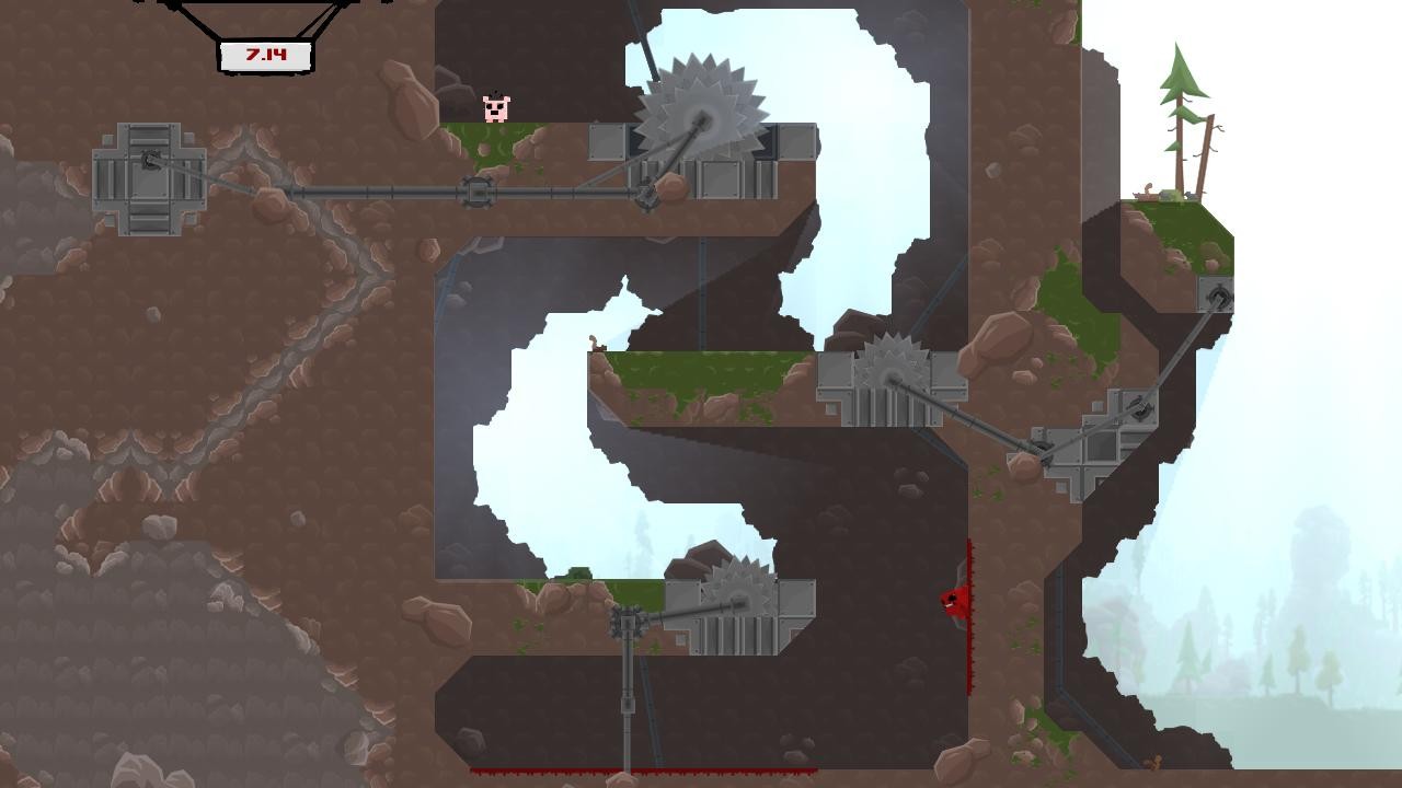 Игровой процесс Super Meat Boy