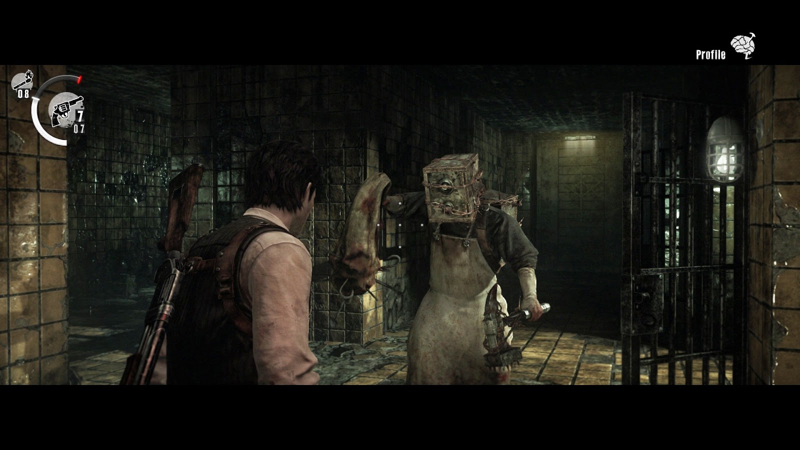 Игровой процесс The Evil Within: Себастьян противостоит Хранителю