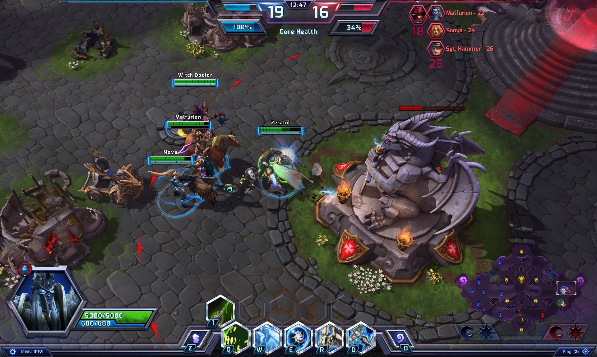 Командное сражение в Heroes of the Storm