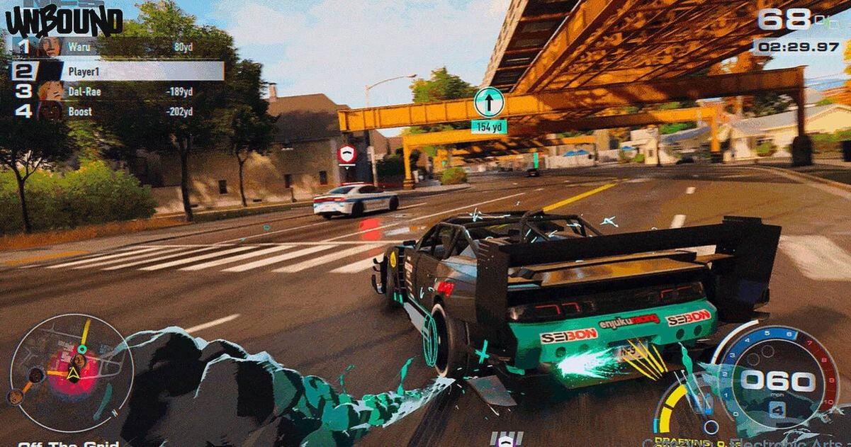 Геймплей Need for Speed Unbound — уличная гонка на спортивном автомобиле