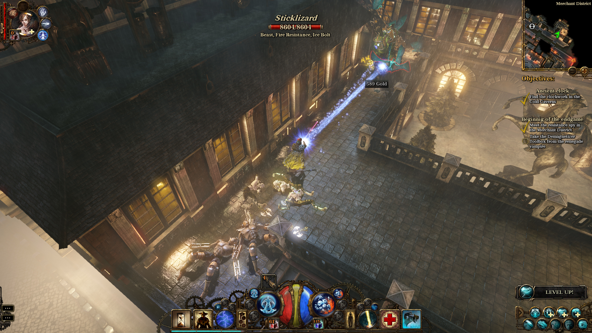 Игровой процесс The Incredible Adventures of Van Helsing: Final Cut: сражение на городской крыше