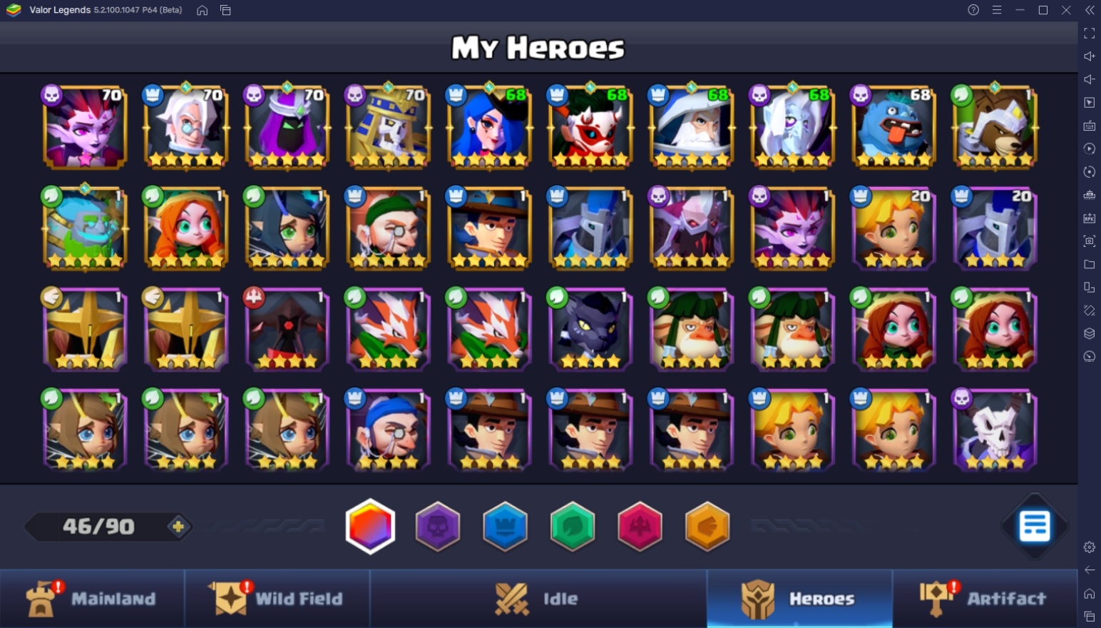 Коллекция и развитие героев в Valor Legends: Eternity