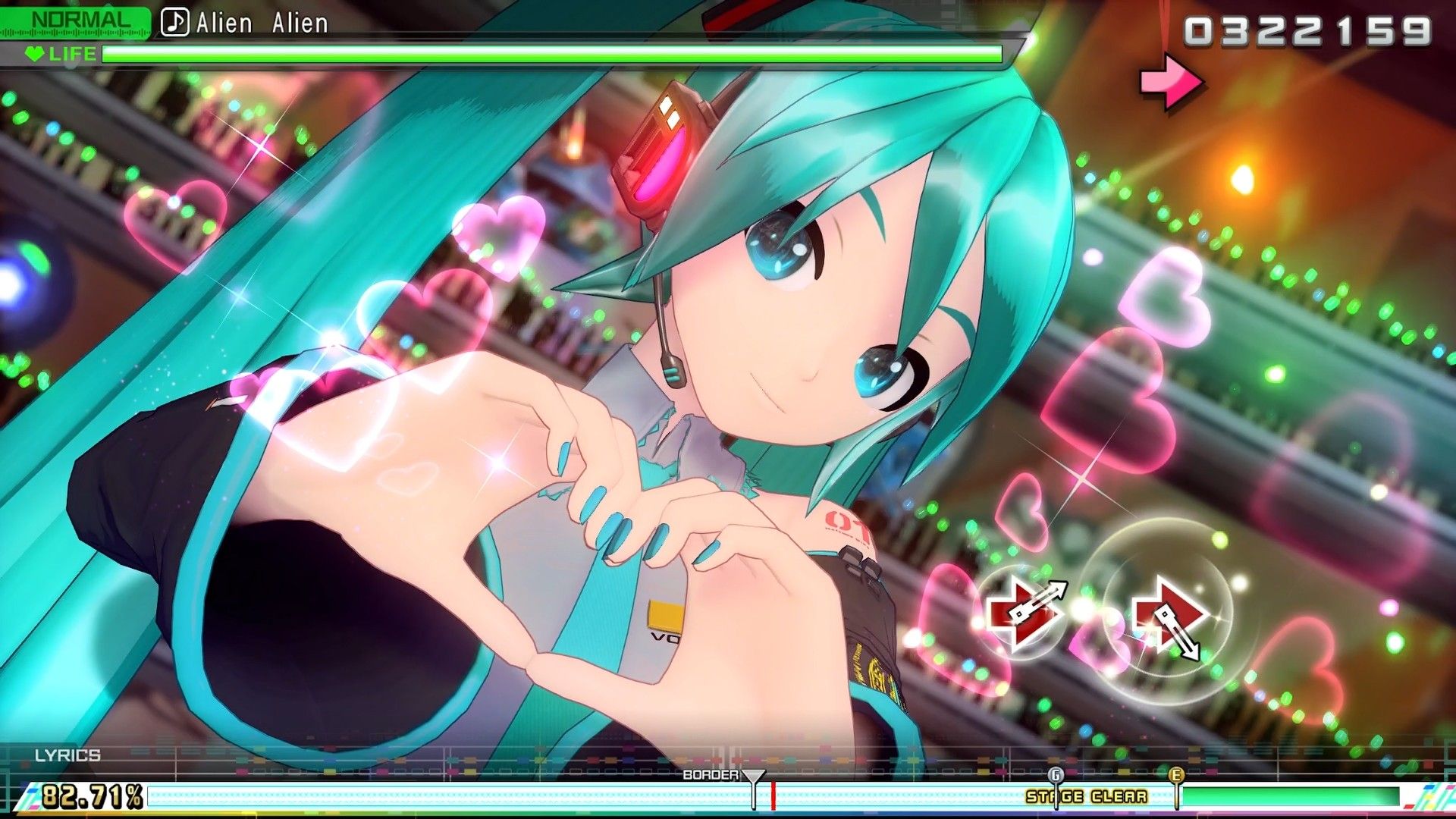Ритмическое выступление в Hatsune Miku Project DIVA Mega Mix+