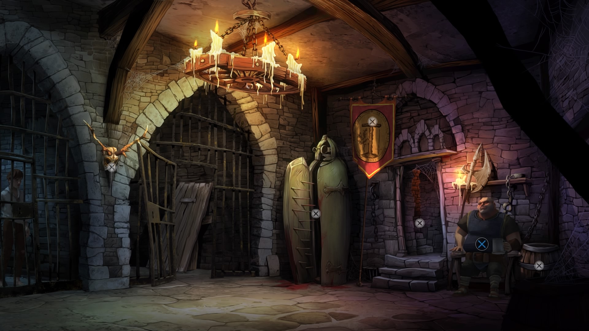 Игровой процесс Yesterday Origins: исследование каменной тюрьмы